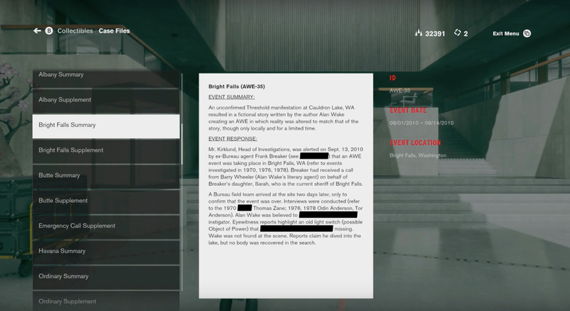 Illustration for article titled Control Is Packed With Alan Wake References